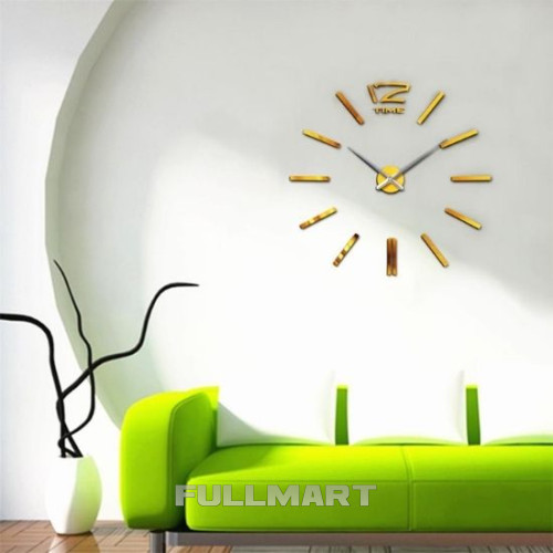 Великий настінний годинник 3D DIY Clock